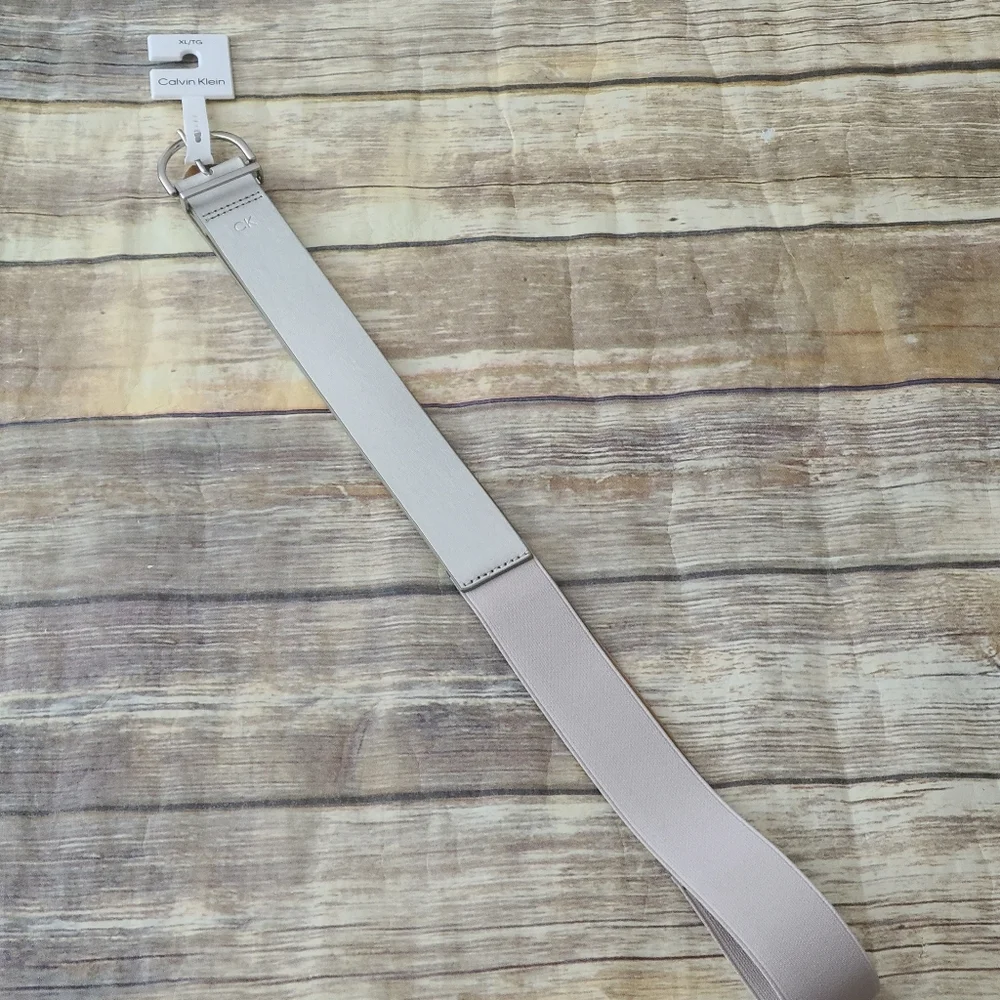 Calvin Klein Women's Silver  Stretchy Belt - XL